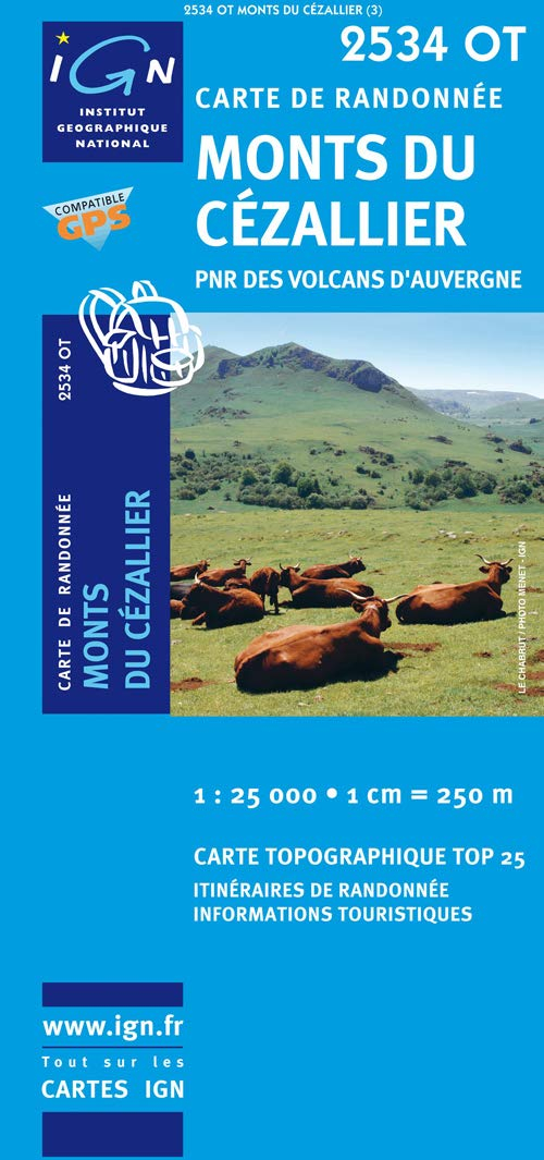 Monts du Cezallier PNR des Volcans d'Auvergne GPS: IGN.2534OT