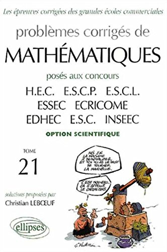 Annales de mathématiques HEC, option scientifique : best of 1998-2001