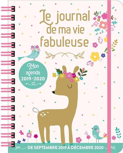 Le journal de ma vie fabuleuse : mon agenda 2019-2020 : de septembre 2019 à décembre 2020