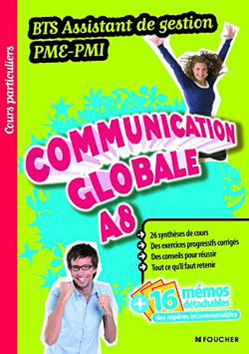 Communication globale A8, BTS assistant de gestion PME-PMI