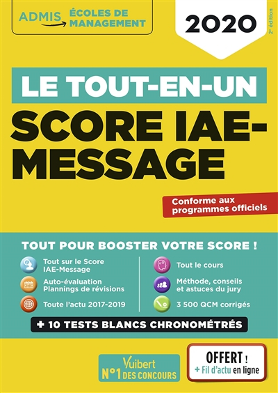 Score IAE-Message : le tout-en-un : 2020