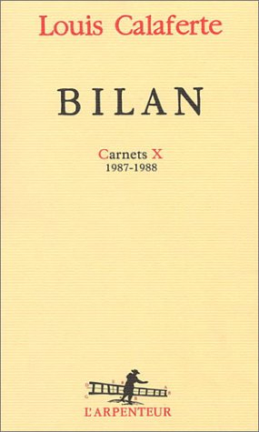 Carnets. Vol. 10. Bilan : 1987-1988