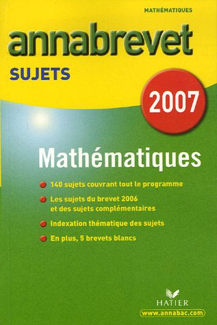 mathématiques : sujets 2007
