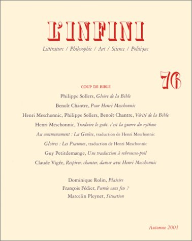 Infini (L'), n° 76. Coup de Bible