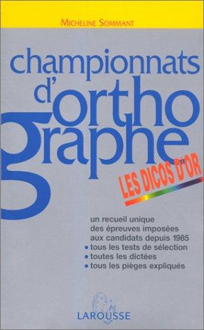 championnats d'orthographe