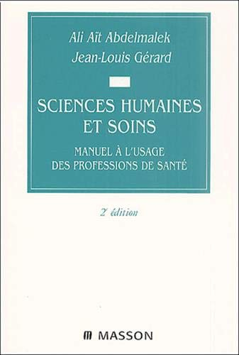 Sciences humaines et soins : manuel à l'usage des professions de santé