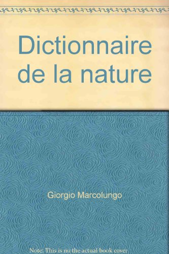 dictionnaire de la nature