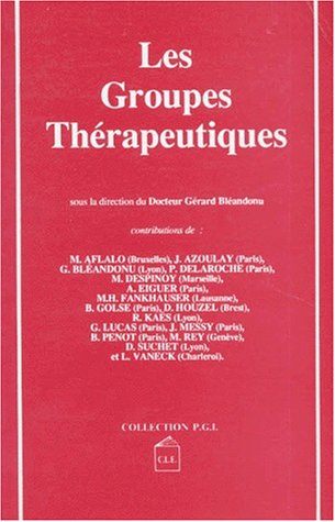 Les Groupes thérapeutiques : actes