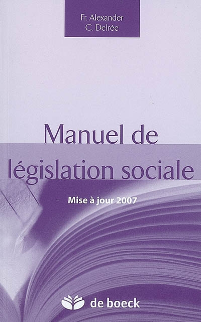 Manuel de législation sociale