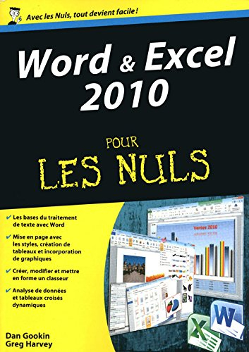 Word et Excel 2010 pour les nuls