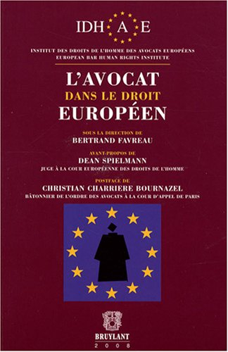 L'avocat dans le droit européen