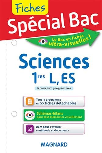 Sciences 1res L, ES : nouveaux programmes