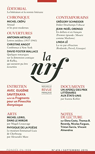Nouvelle revue française, n° 614