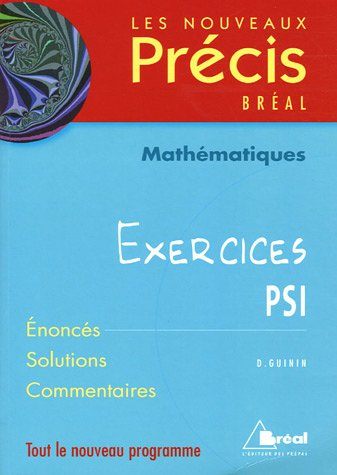 Mathématiques : exercices PSI