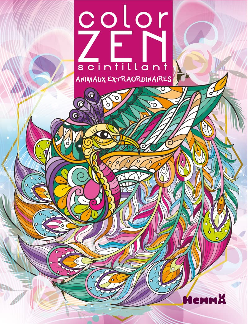 Color Zen scintillant : Animaux extraordinaires