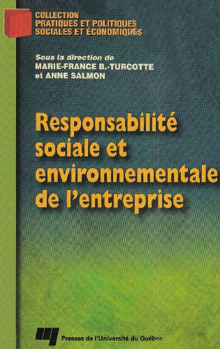 responsabilité sociale et environnementale de l'entreprise