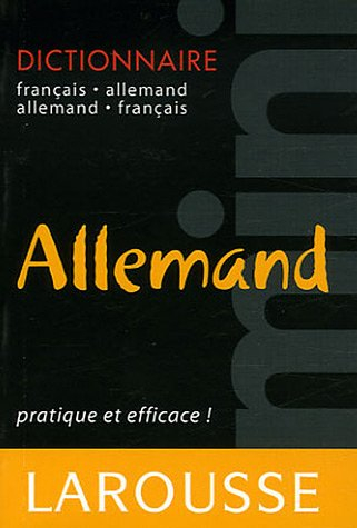 mini dictionnaire français-allemand et allemand-français