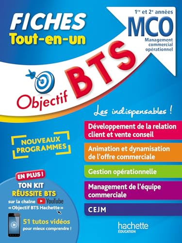 BTS MCO, management commercial opérationnel, 1re et 2e années : fiches tout-en-un : nouveaux program