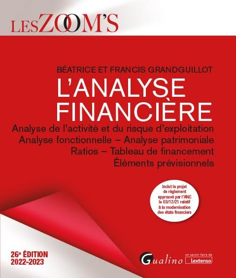 L'analyse financière : analyse de l'activité et du risque d'exploitation, analyse fonctionnelle, ana