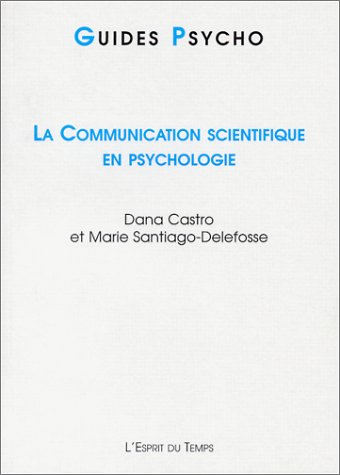 La communication scientifique en psychologie