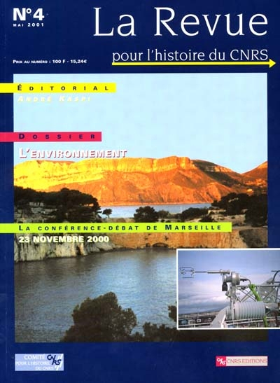Revue pour l'histoire du CNRS (La), n° 4. L'environnement