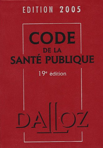 Code de la santé publique 2005