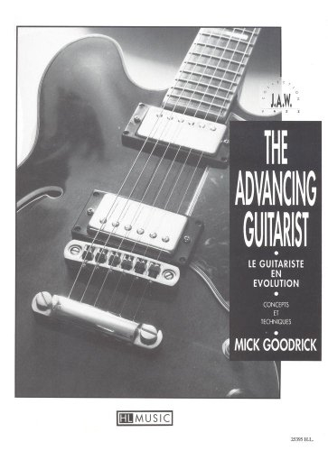 Advancing guitarist