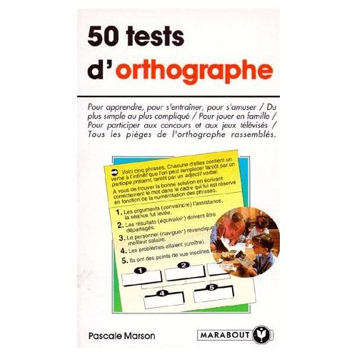 50 tests d'orthographe