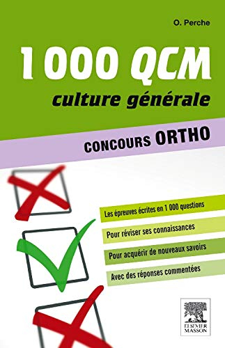 1.000 QCM, culture générale, concours ortho