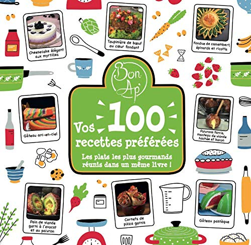 Bon Ap' - Vos 100 recettes préférées: Les plats les plus gourmands réunis dans un même livre !