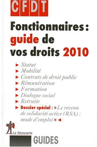 Fonctionnaires : guide de vos droits 2010