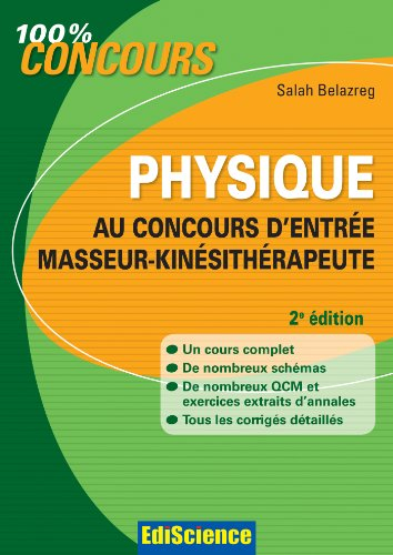 Physique au concours d'entrée masseur-kinésithérapeute