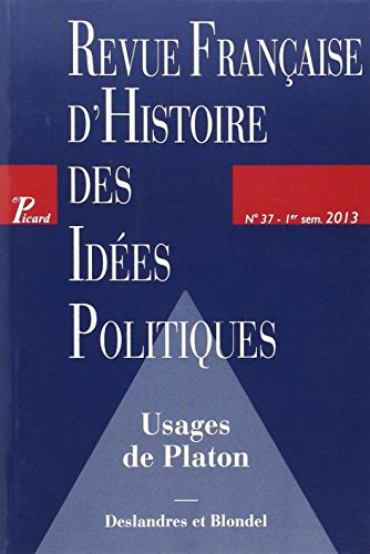 Revue française d'histoire des idées politiques, n° 37
