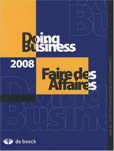Doing business/faire des affaires 2008