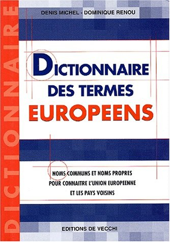 dictionnaire des termes européens