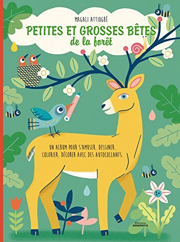 Petites et grosses bêtes de la forêt : un album pour s'amuser, dessiner, colorier, décorer avec les 
