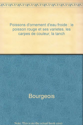 Poissons d'ornement d'eau froide