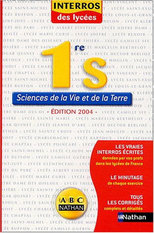 Sciences de la vie et de la terre, 1re S : édition 2004