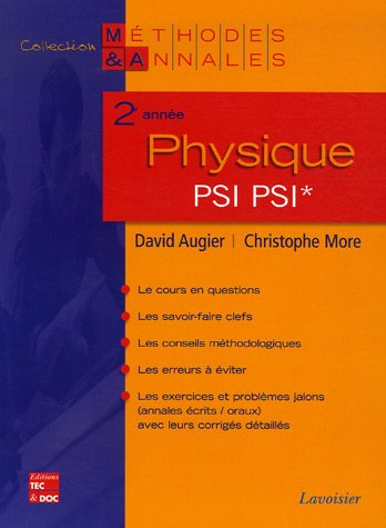 Physique 2e année PSI*, PSI