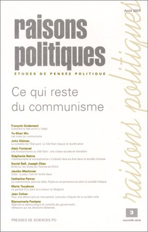 Raisons politiques, n° 3 (2001). Les communismes au pouvoir