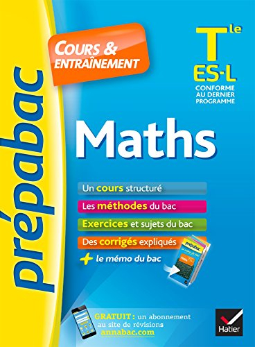 Maths terminale ES, L : cours & entraînement