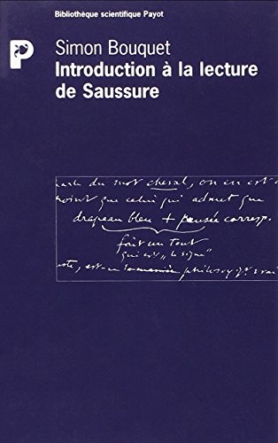 Introduction à la lecture de Saussure