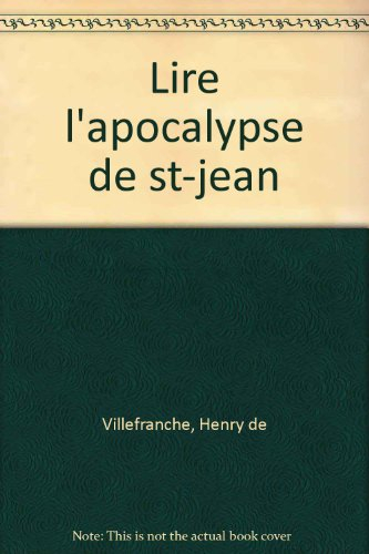 Lire l'Apocalypse de saint Jean