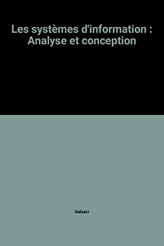 les systèmes d'information : analyse et conception