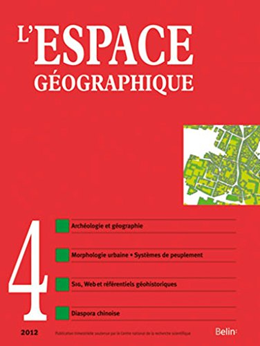 Espace géographique, n° 4 (2012)