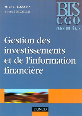 Gestion des investissements et de l'information financière