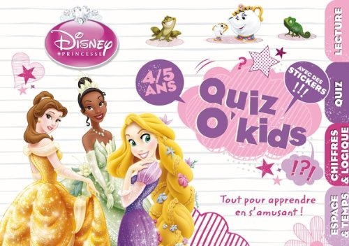 Disney princesse, quiz o'kids, 4-5 ans