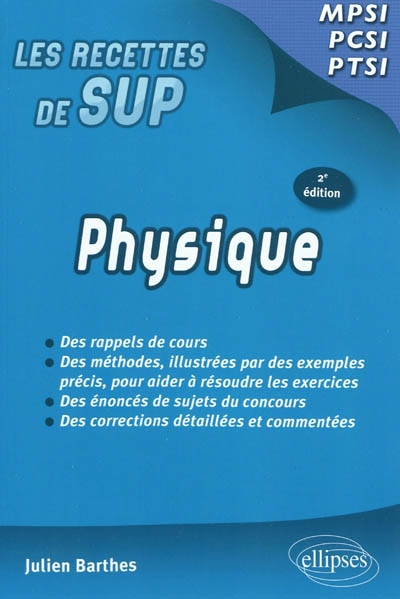Physique : MPSI, PCSI, PTSI