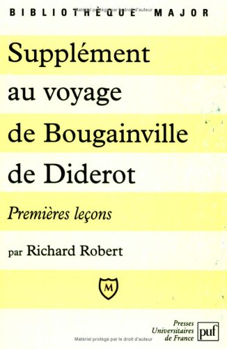 Supplément au voyage de Bougainville de Diderot : premières leçons