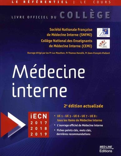 Médecine interne : iECN 2017, 2018, 2019